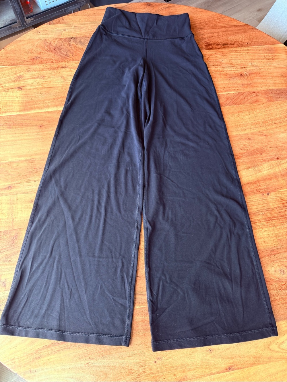 Athleta Elation Black Wide-Leg High-Rise Pants XS
